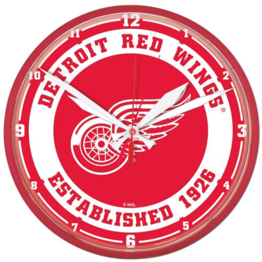 Detroit Red Wings Round Wall Clock 12.75"