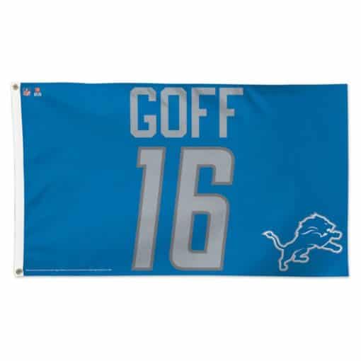 Detroit Lions Deluxe Jared Goff 3'x5' Flag