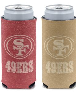 San Francisco 49ers 12 oz Colored Heather Can Cooler Holder