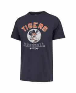 Detroit Tigers Men's 47 Brand Cooperstown Atlas Blue Nostalgia Franklin T-Shirt Tee