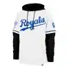 Kansas City Royals Men's 47 Brand Cooperstown White Shortstop Pullover Hoodie