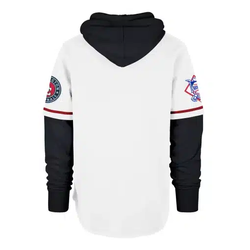 Washington Nationals Men's 47 Brand Cooperstown White Shortstop Pullover Hoodie - Image 2
