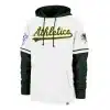 Oakland Athletics Men's 47 Brand Cooperstown White Shortstop Pullover Hoodie