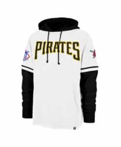 Pittsburgh Pirates Men's 47 Brand Cooperstown White Shortstop Pullover Hoodie