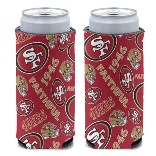 San Francisco 49ers 12 oz Slim Faithful Can Cooler Holder