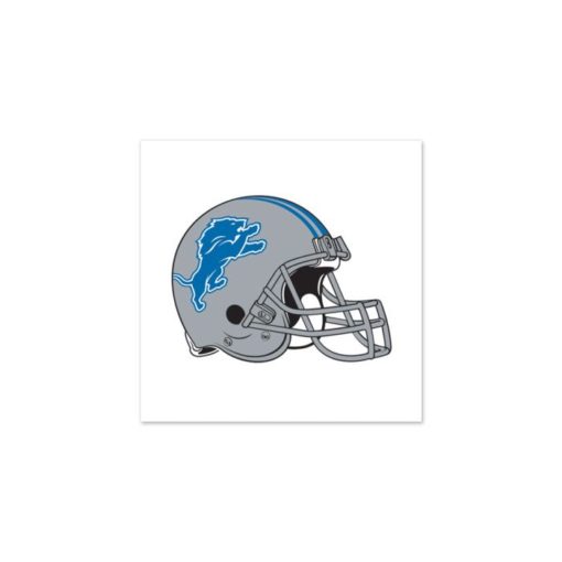 Detroit Lions Helmet Temporary Tattoos 4 Pack