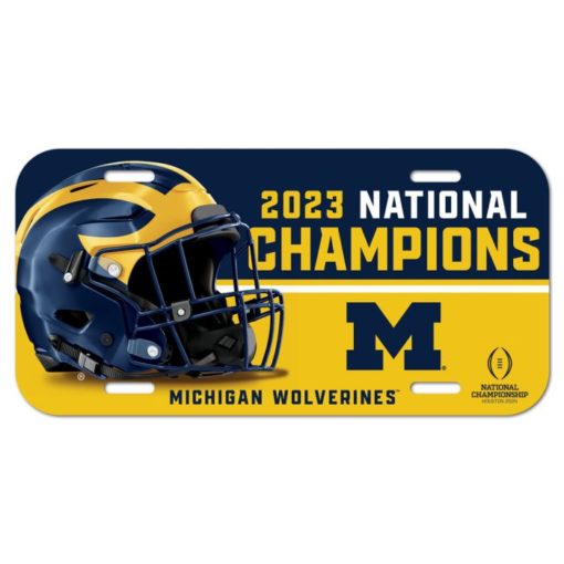 Michigan Wolverines 2023 National Football Champions License Plate