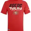 San Francisco 49ers Men's New Era Red Big Stage T-Shirt Tee