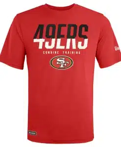 San Francisco 49ers Men's New Era Red Big Stage T-Shirt Tee