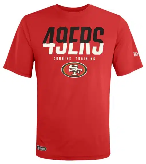 San Francisco 49ers Men's New Era Red Big Stage T-Shirt Tee