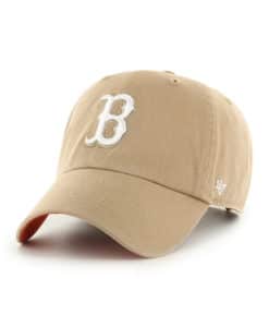 Boston Red Sox 47 Brand Khaki Ballpark Clean Up Adjustable Hat