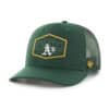 Oakland A's 47 Brand Dark Green Trucker Ridgeline Mesh Snapback Hat