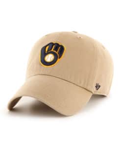 Milwaukee Brewers 47 Brand Navy Khaki Clean Up Adjustable Hat