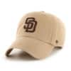 San Diego Padres 47 Brand Brown Khaki Clean Up Adjustable Hat