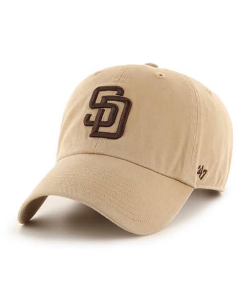 San Diego Padres 47 Brand Brown Khaki Clean Up Adjustable Hat