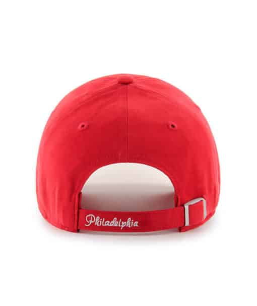 Philadelphia Phillies Women's 47 Brand Red Team Color Sparkle Clean Up Hat