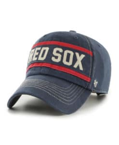 Boston Red Sox 47 Brand Cooperstown Navy Hard Count Clean Up Snapback Hat