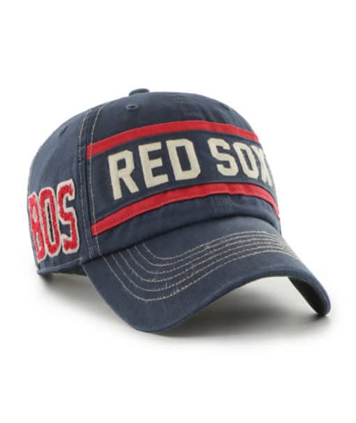 Boston Red Sox 47 Brand Cooperstown Navy Hard Count Clean Up Snapback Hat
