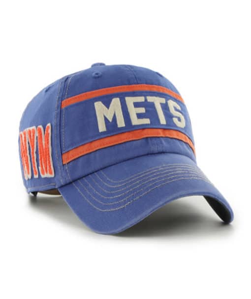 New York Mets 47 Brand Cooperstown Royal Hard Count Clean Up Snapback Hat