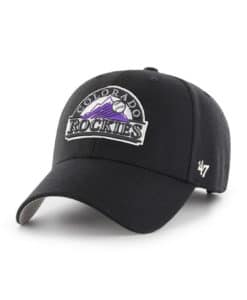 Colorado Rockies 47 Brand Cooperstown Black MVP Adjustable Hat
