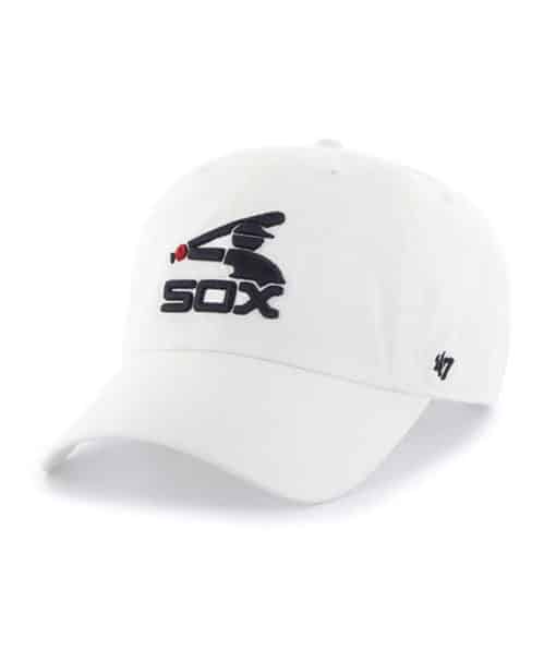 Chicago White Sox 47 Brand Cooperstown White Clean Up Adjustable Hat