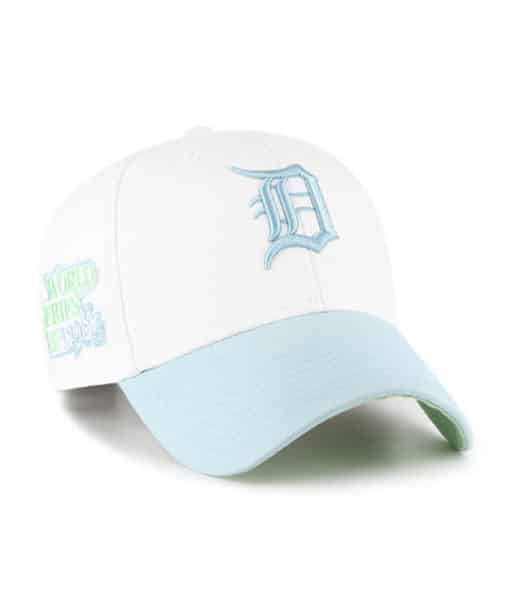 Detroit Tigers 1984 World Series 47 Brand Powder Blue White Prep MVP Snapback Hat