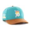 Detroit Tigers 1984 World Series 47 Brand Rattle Teal Rainbow Mist Hitch Snapback Hat