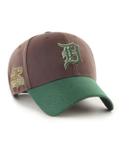 Detroit Tigers 1984 World Series 47 Brand Brown Green Sure Shot MVP Snapback Hat