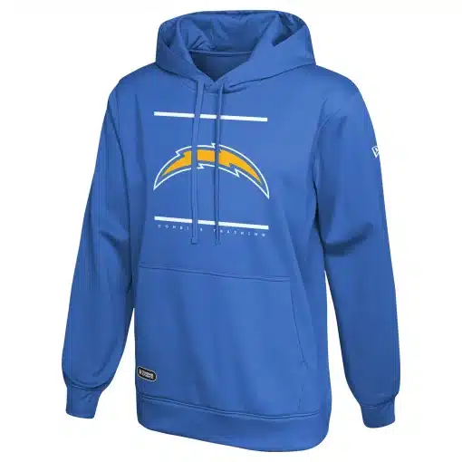 Los Angeles Chargers New Era Blue Split Defense Pullover Hoodie