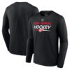 Detroit Red Wings Men's Fanatics Black Authentic Pro Long Sleeve T-Shirt Tee
