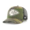 Kansas City Chiefs 47 Brand Camo Trucker Black Mesh Adjustable Hat