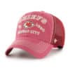 Kansas City Chiefs 47 Brand Red Decatur Clean Up Mesh Snapback Hat