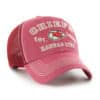 Kansas City Chiefs 47 Brand Red Decatur Clean Up Mesh Snapback Hat