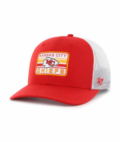 Kansas City Chiefs 47 Brand Torch Red Drifter Trucker Mesh Adjustable Hat