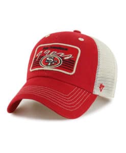 San Francisco 49ers 47 Brand Red Vintage Five Point Clean Up Mesh Snapback Hat