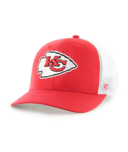 Kansas City Chiefs 47 Brand Torch Red Trophy Mesh Stretch Fit Hat