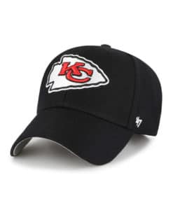 Kansas City Chiefs 47 Brand Black MVP Adjustable Hat