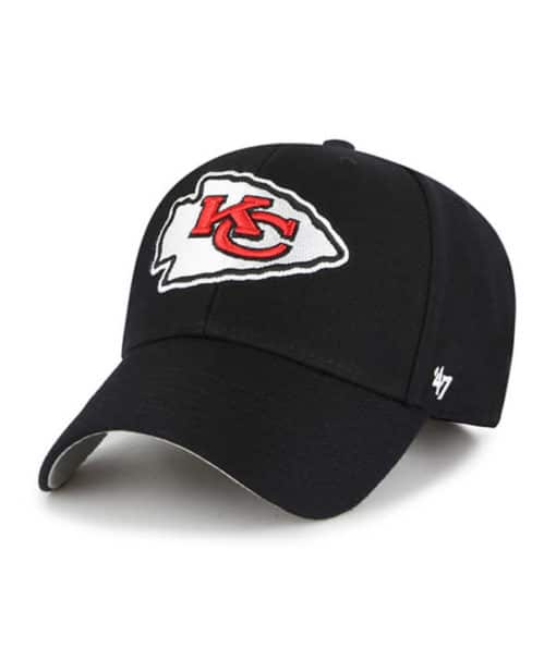 Kansas City Chiefs 47 Brand Black MVP Adjustable Hat