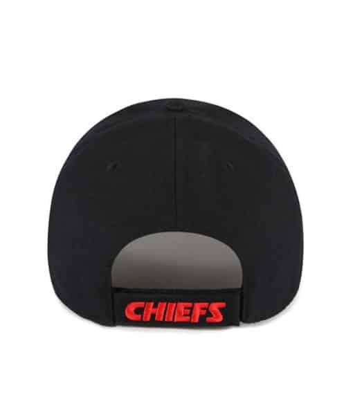 Kansas City Chiefs 47 Brand Black MVP Adjustable Hat