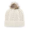 New England Patriots Women's 47 Brand Historic White Cream Meeko Cuff Knit Hat