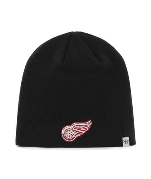 Detroit Red Wings 47 Brand Black Beanie Hat