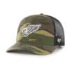 Detroit Red Wings 47 Brand Camo Trucker Black Mesh Snapback Hat