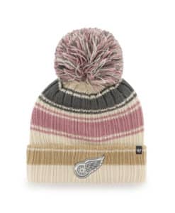 Detroit Red Wings Women's 47 Brand Natural Daphne Cuff Knit Hat
