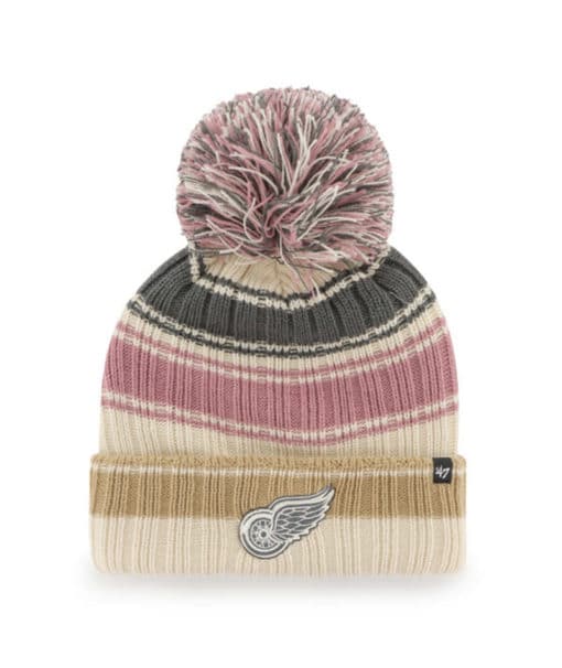 Detroit Red Wings Women's 47 Brand Natural Daphne Cuff Knit Hat