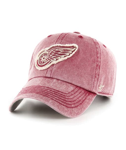 Detroit Red Wings 47 Brand Razor Red Esker Clean Up Adjustable Hat