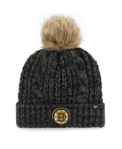 Boston Bruins Women's 47 Brand Black Meeko Cuff Knit Hat