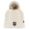 Los Angeles Kings Women's 47 Brand White Cream Meeko Cuff Knit Hat