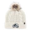 Colorado Avalanche Women's 47 Brand White Cream Meeko Cuff Knit Hat