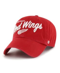 Detroit Red Wings Women's 47 Brand Red Phoebe Clean Up Adjustable Hat