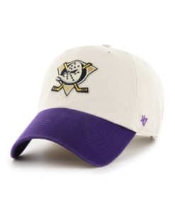 Anaheim Ducks 47 Brand Sidestep Purple Bone Clean Up Adjustable Hat